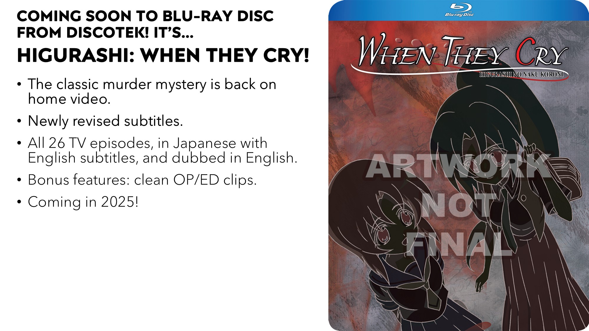 higurashi when they cry discotek media announcement visual