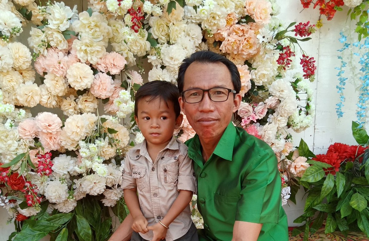 with my child, he make me happiness in our family.