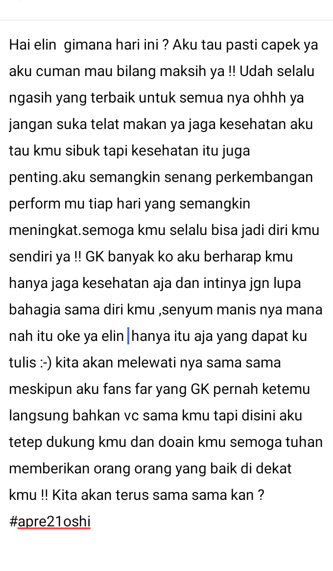 raymundussss's tweet photo. #Apre21Oshi
Hai bayi @Elin_JKT48  kalau ada waktu senggang baca ya :⁠-⁠)
Salam dari fans far kmu Kalimantan barat 
#Thefaday
#Morlin https://t.co/Q46lXVvF1S