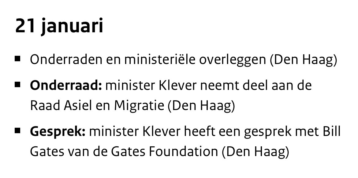huig_plug's tweet photo. Bill Gates is vandaag (21/1/2025) in Den Haag voor een gesprek met
Reinette Klever (PVV-Minister voor Buitenlandse Handel en Ontwikkelingshulp).
#gates_foundation
https://t.co/OCHyrY2rLb https://t.co/1g3Le7RLSQ