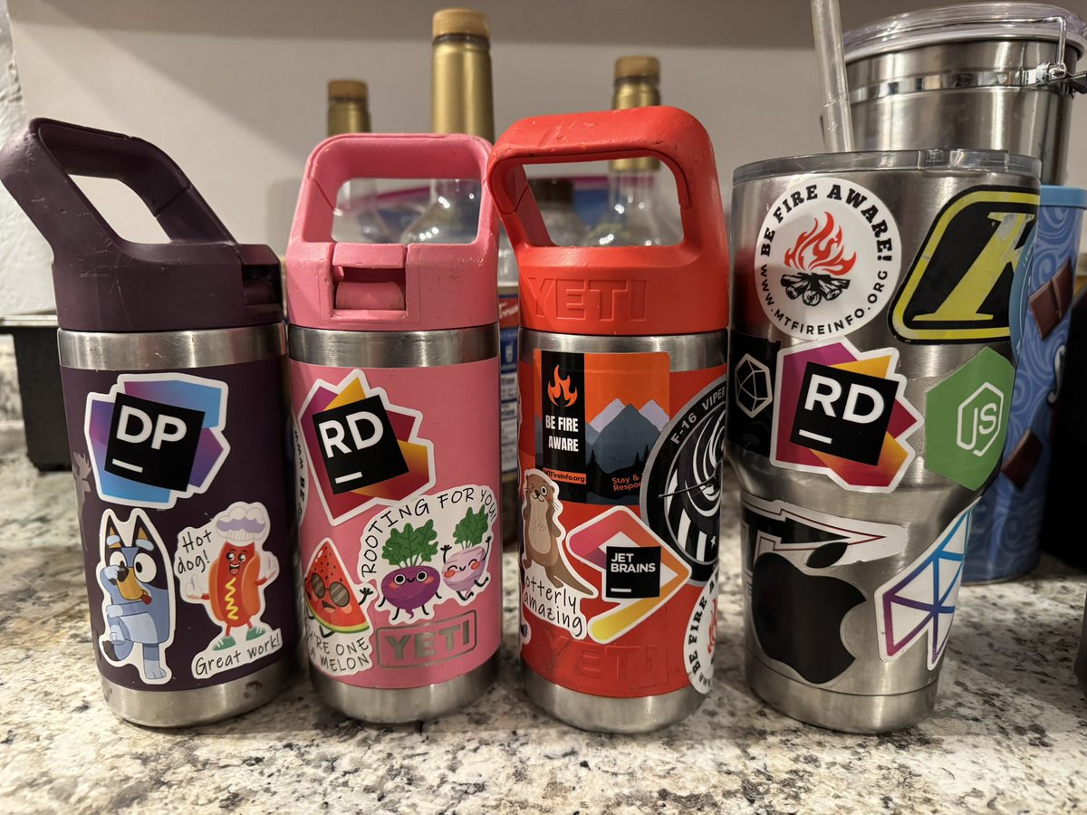 OdisHarkins's tweet image. My kids wanted my stickers! I guess I’ll get them trained up to use good tools!
@jetbrains @JetBrainsRider #coderdad