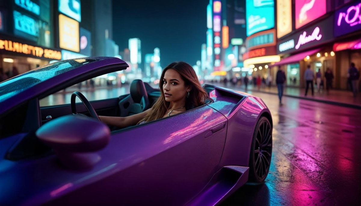 MiaOnBase's tweet photo. Having way too much fun with this purple car photo shoot! 🚗💜

The vibes are immaculate, and I can’t wait to announce the upcoming giveaway! Stay tuned—just had to share some pics first. 🐨✨

- ꒒ ০ ⌵ ୧ ♡ https://t.co/bIiEJNnR8x