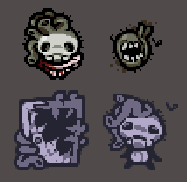 Newer_255's tweet image. "LOST CHILDHOOD" and "ROTTEN LOVE"
#tboi #Thebindingofisaac