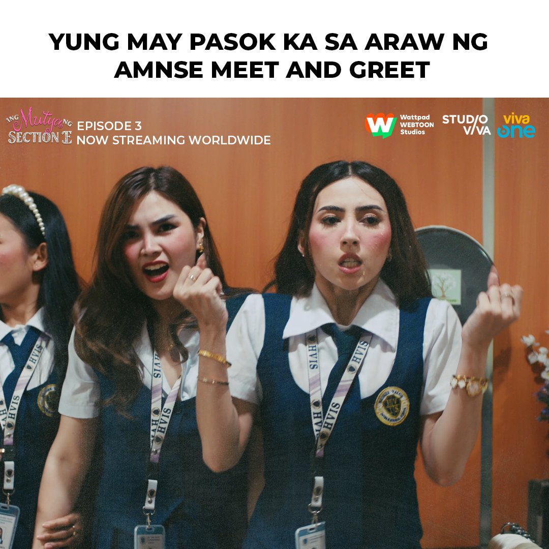 vivaoneintl's tweet photo. Okay lang ‘yan, Klasmeyt. Mame-meet mo rin sila next time! Bawi tayo 🥹🫂💓

Game on sa palaban na episode of ‘ANG MUTYA NG SECTION E’ starring #AndresMuhlach, #AshtineOlviga, and #RabinAngeles now streaming on #VivaOne! https://t.co/z3yKeUNQEN

#SectionEBandAid #AMNSE https://t.co/BsLKplDr2p