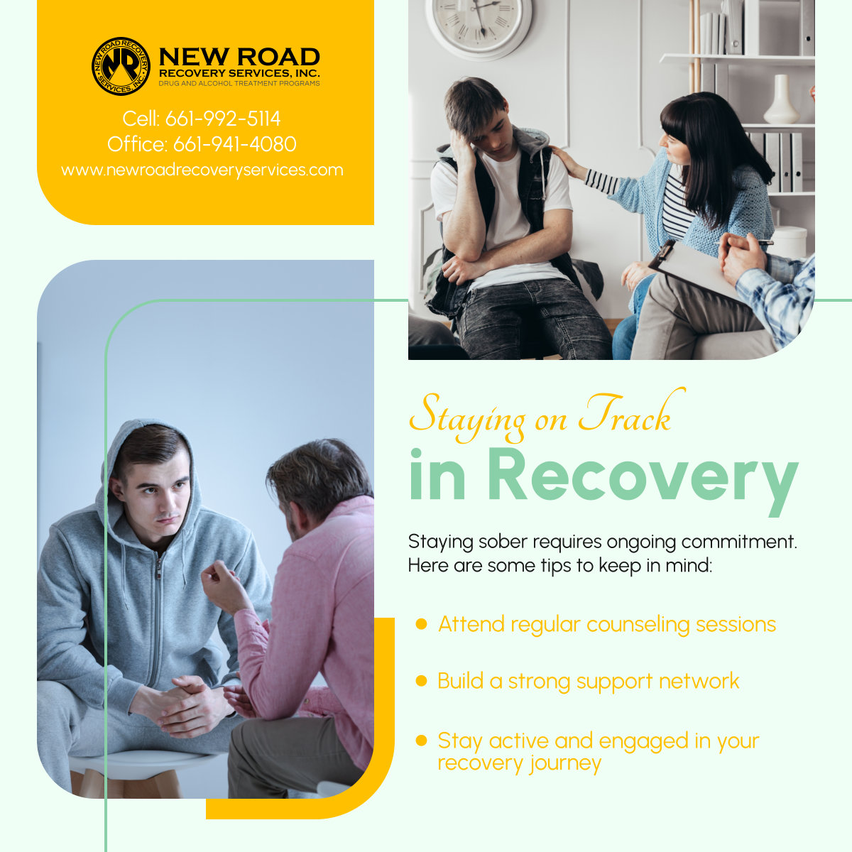 newroadfound's tweet image. Consistency in treatment creates a steady path toward recovery. Structured programs offer the support and accountability necessary for sustained success. 

#RehabilitationServices #LancasterCA #RecoveryPrograms