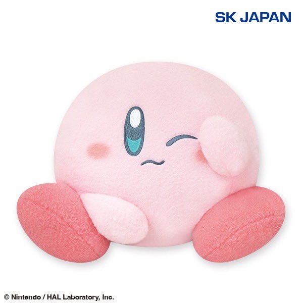 うとうと‥💤目をこする ねむねむ顔のカービィ 羊毛フェルトみたいに