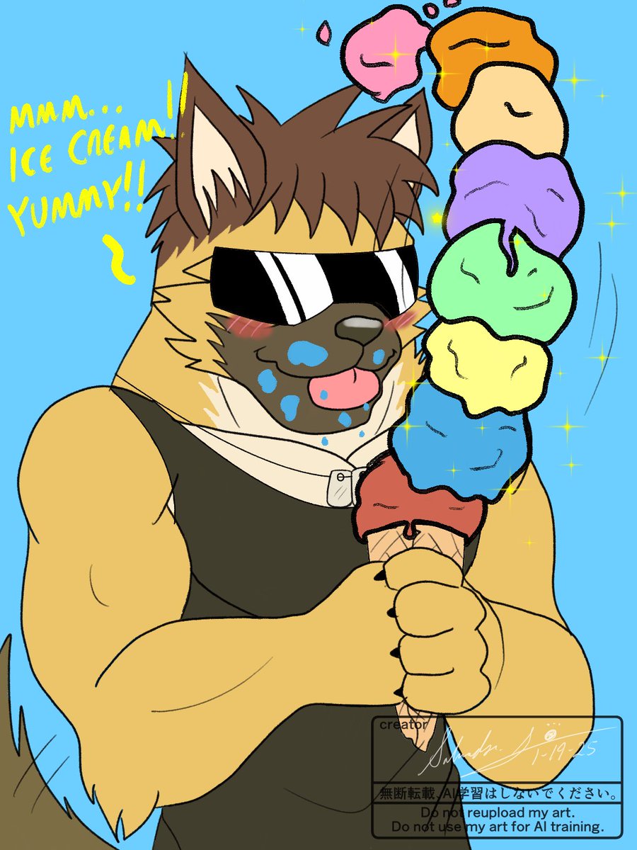 PoomBear (Manticore Goof) ๐ฆ๐ป (@ssalvad7) on Twitter photo First post of 2025: an art-trade I did with my bro <a href="/KikuRuffRuff/">@kikuruffruff.bsky.social | comm open!</a> of his big G-Shep puppy Rock having a sweet treat! OwO #furryarts #originalart #arttrade First post of 2025: an art-trade I did with my bro <a href="/KikuRuffRuff/">@kikuruffruff.bsky.social | comm open!</a> of his big G-Shep puppy Rock having a sweet treat! OwO #furryarts #originalart #arttrade