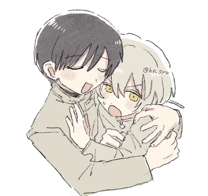 前の線画塗ったカハフシ