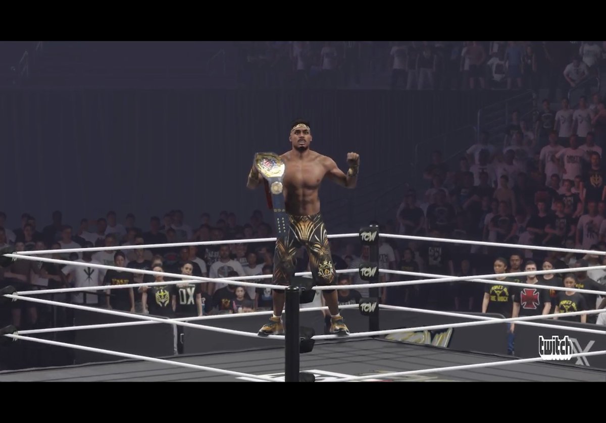 Caught hunter’s ass lacking and cash in my briefcase 

#ANDNEW TCW US CHAMPION 

Me MOTHERFUCKING JEY REYES 

Finally I capture a singles title it’s been forever since my last