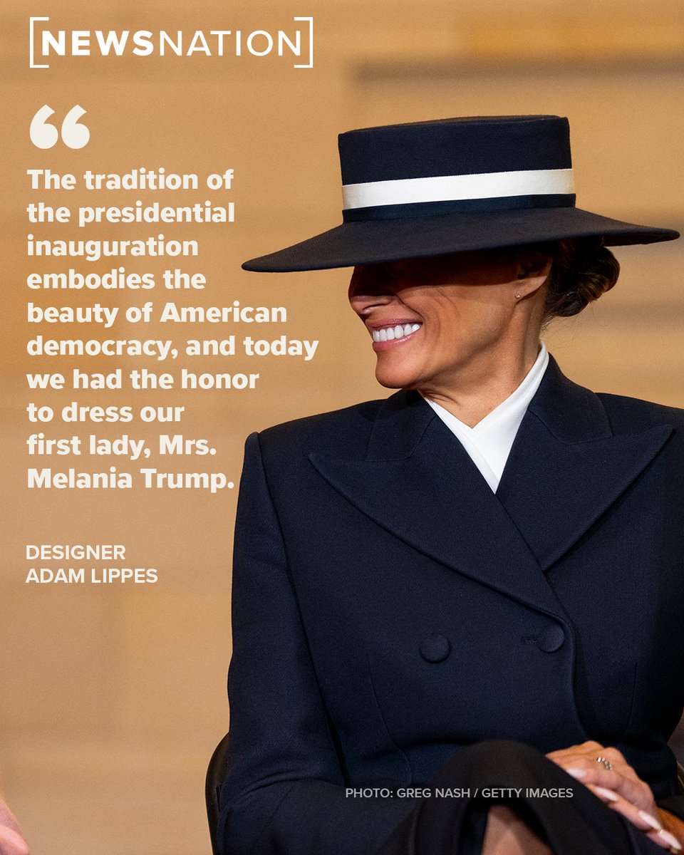 First lady Melania Trump was publicly rejected by fashion designers during  her husband's first inauguration, but this time around wore an inauguration  outfit all designed by Lippes and handsewn in New York