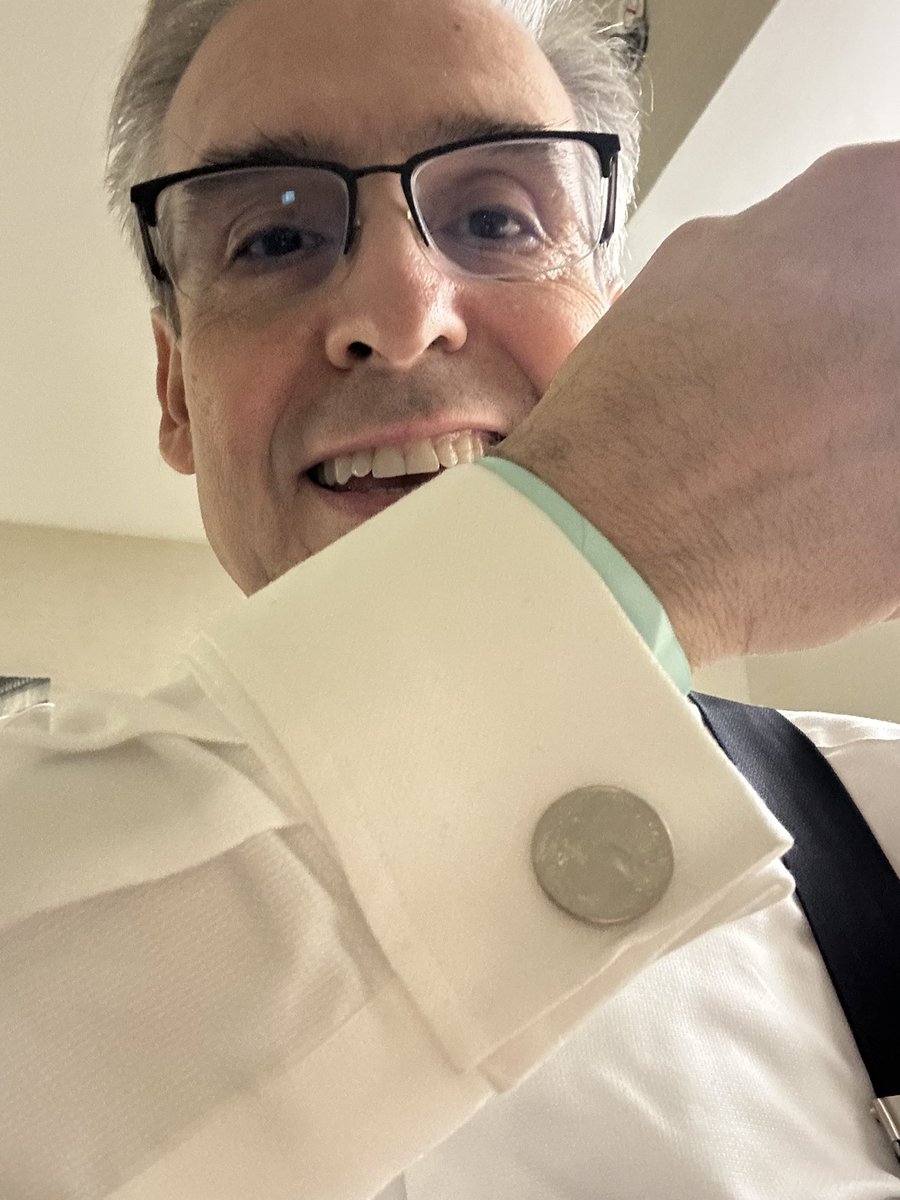 At the #Miami-Dade #BeachBall in DC for the #Inauguration2025. Sporting my #CeliaCruzQuater cufflinks courtesy my friend <a href="/BernieNavarro7/">Bernie Navarro</a>!