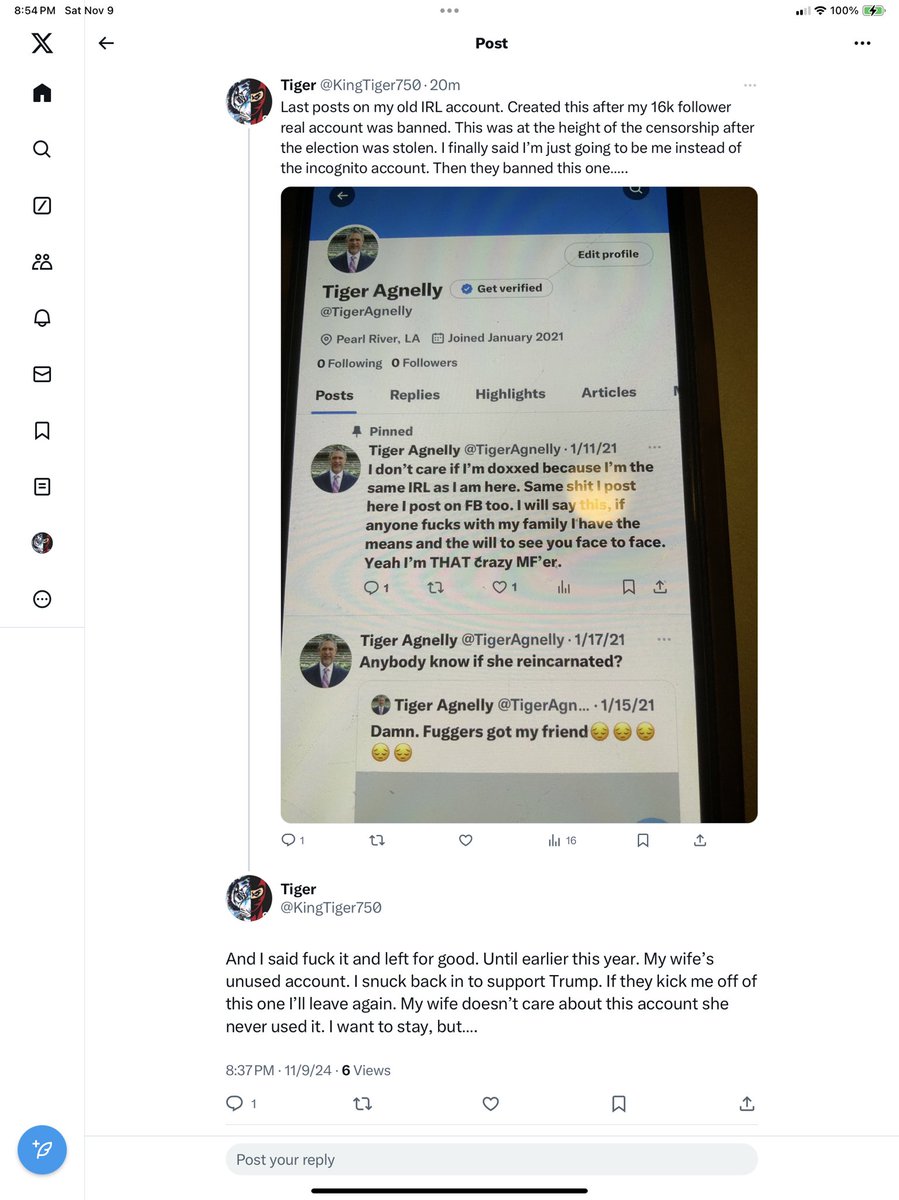 KingTiger750's tweet photo. @Headshok1962 Today is my last day here, so feel free to unfollow me to help your ratio. It’s been fun big daddy but I’m taking the fight to the streets, going to kill it in this Trump economy and help as many Americans achieve the dream of homeownership✌️ https://t.co/DiZ1swhzUm