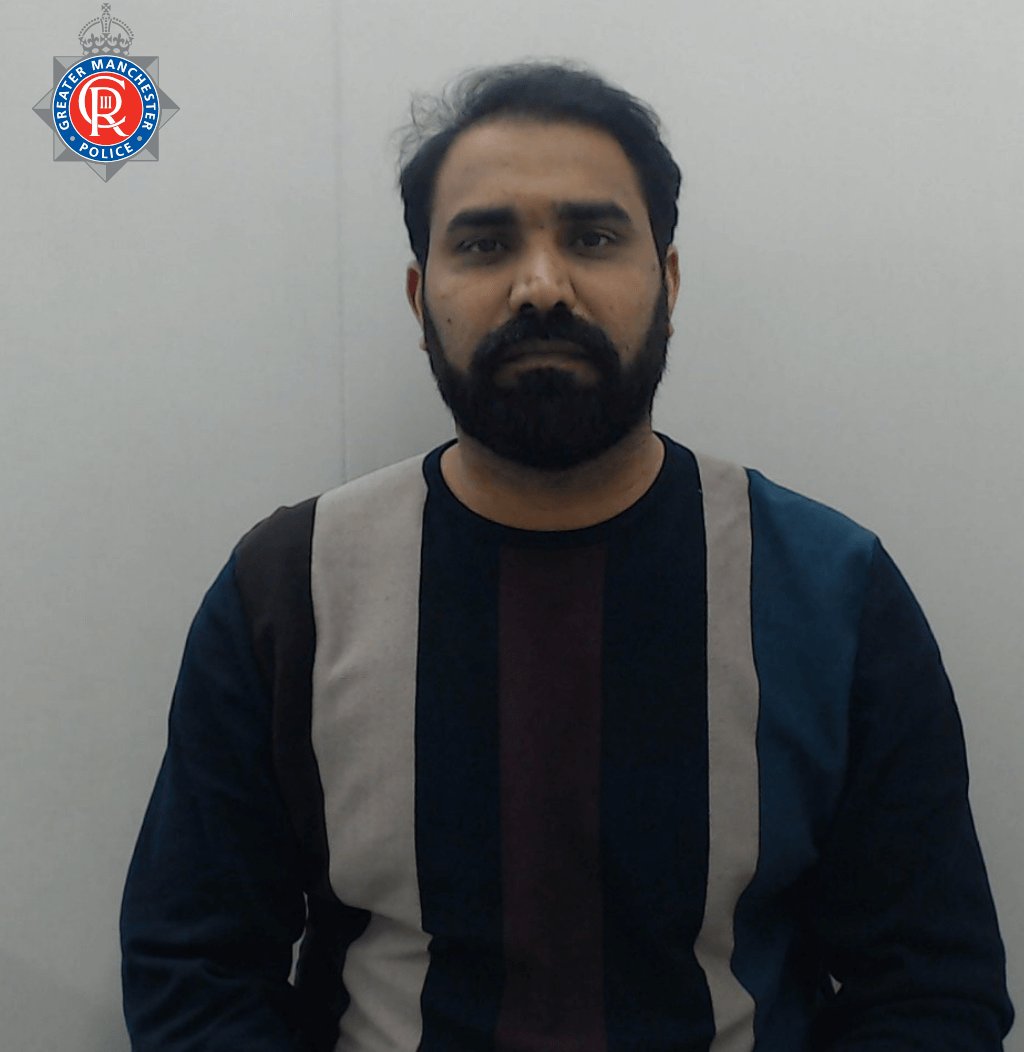 This is Saqib Hussain. He's just been found guilty of sexually assaulting a 12-year-old girl on numerous occasions.

He was jailed for three years and nine months at Manchester Crown Square Court, last week.

He moved to the UK from Pakistan in 2022.