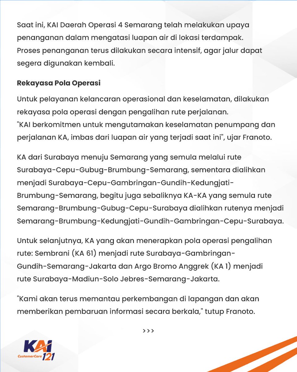Kereta Api Indonesia tweet media