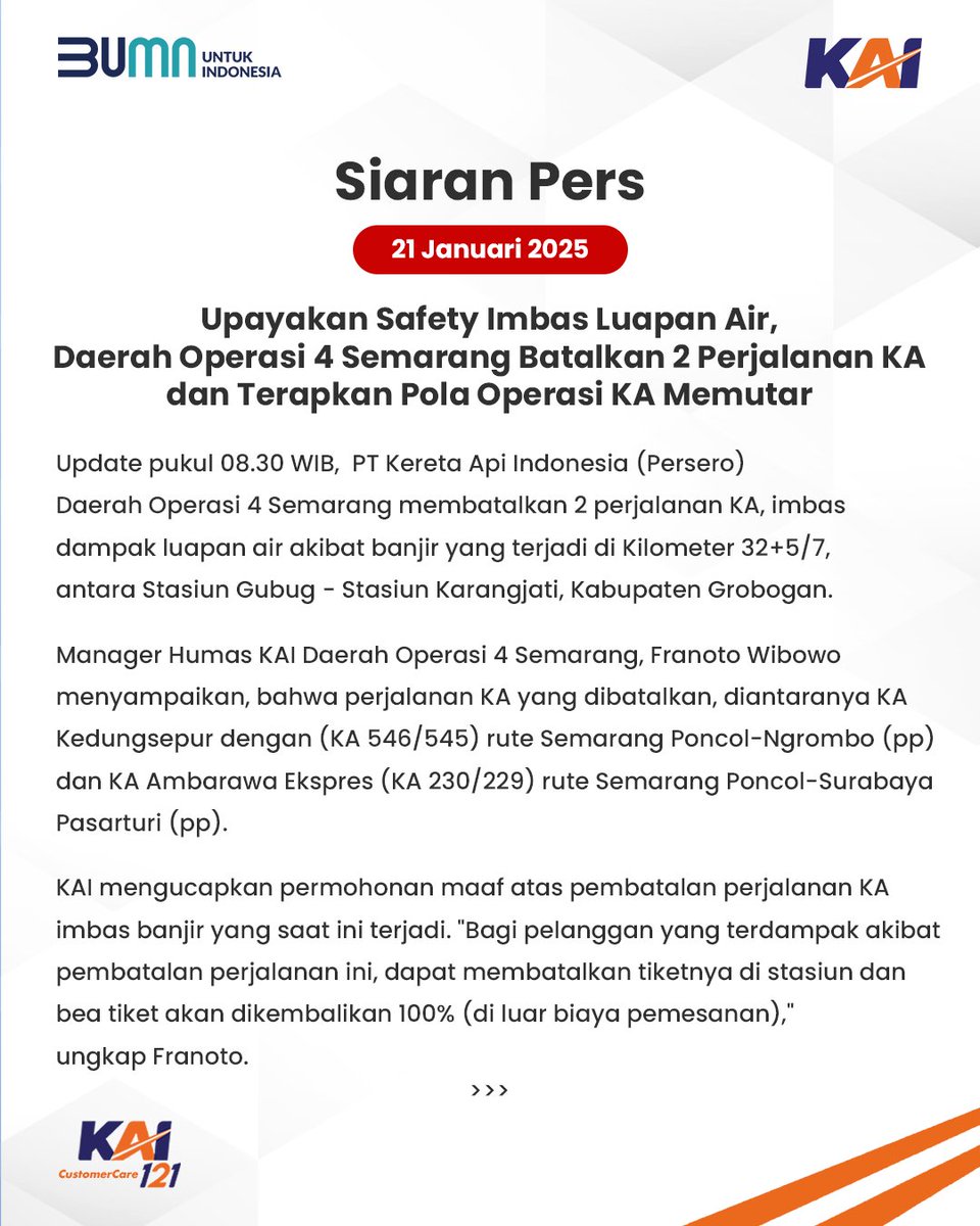 Kereta Api Indonesia tweet media