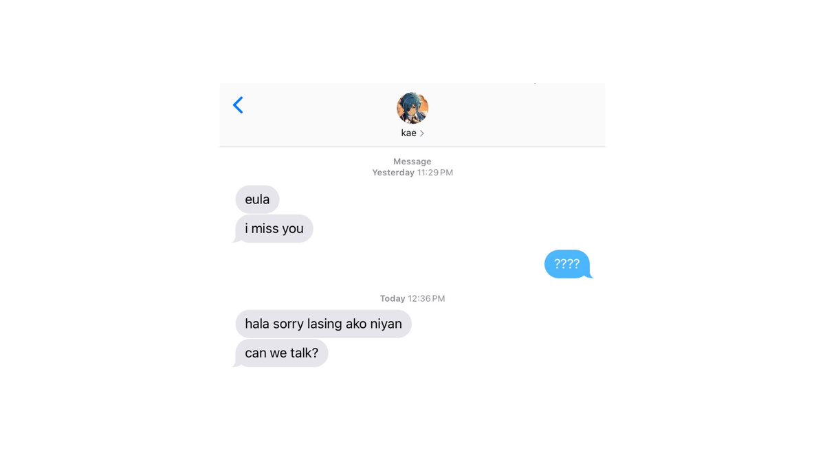 bad idea, right?
ㅡ ✧ #kaeula filo au

eula thought it wouldn’t hurt to take the risk of interacting with her ex-manliligaw, kaeya.

but sometimes we do stupid things thinking there are no such consequences that will happen, and a strong-willed like her wasn’t even an exception.
