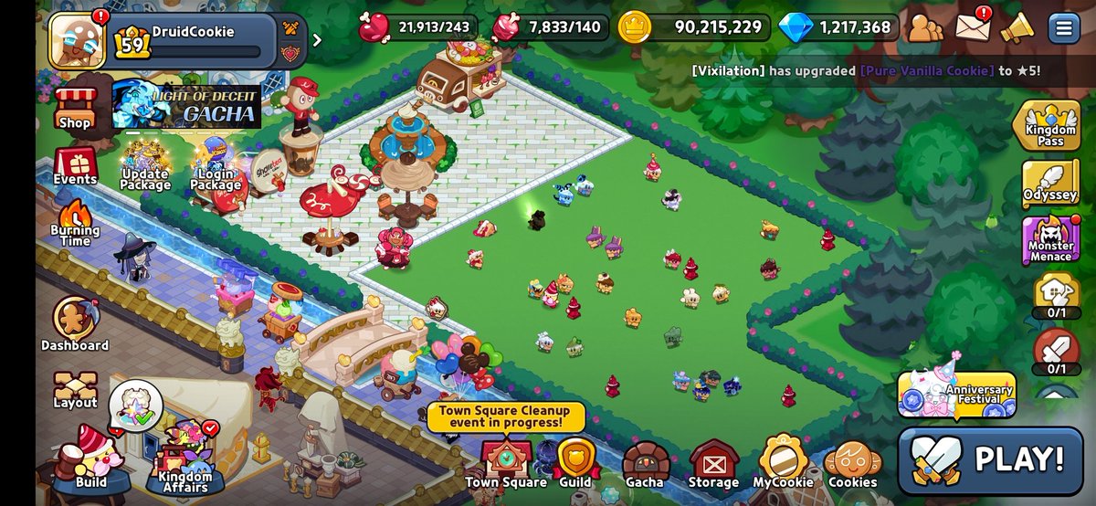 ProfessorK702's tweet photo. @CRKingdomEN Congrats! I ended up making a Cake Hound Park in my kingdom! https://t.co/7QdBW61WUE