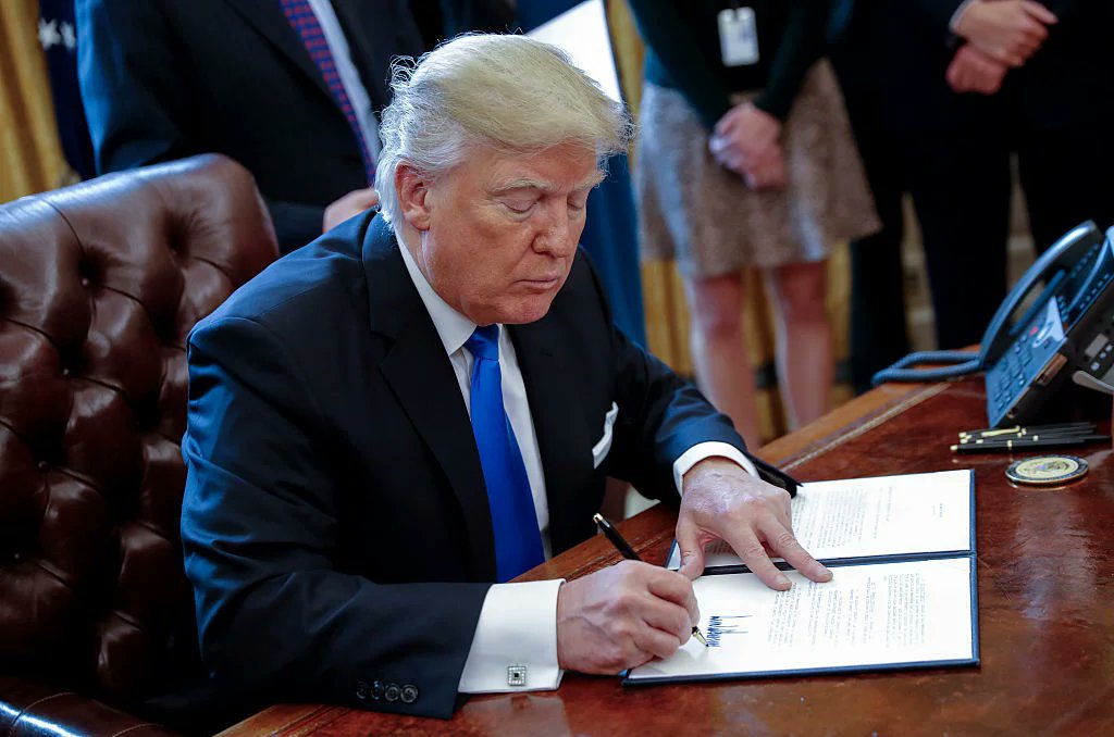 EFischberger's tweet photo. Trump's Day One Executive Orders Relating to Israel, Jews, and Palestinians:

1) President Trump revoked Executive Order 14115, which had sanctioned certain Israeli settlers in the West Bank.

2) Trump restored sanctions on the International Criminal Court, reversing their cancellation under Biden.

3) A 90-day pause was placed on all U.S. foreign developmental assistance programs to review their alignment with administration policy (e.g. UNRWA).

4) Trump authorized the deportation of visa holders who support hateful ideologies, terrorism, or national security threats, such as individuals involved in pro-Hamas protests, riots, or fundraising efforts.

5) The administration lifted restrictions on arms sales to Israel, including the supply of 2,000-pound bombs, to reaffirm U.S. support for Israel’s defense.