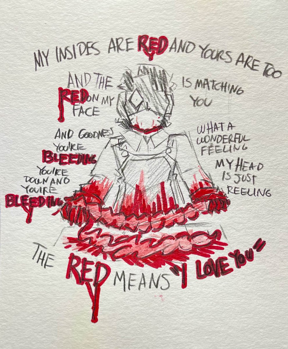 imfineimfineim's tweet photo. THE RED MEANS I LOVE YOU
(cw - gore) https://t.co/ObV9aeGfVf