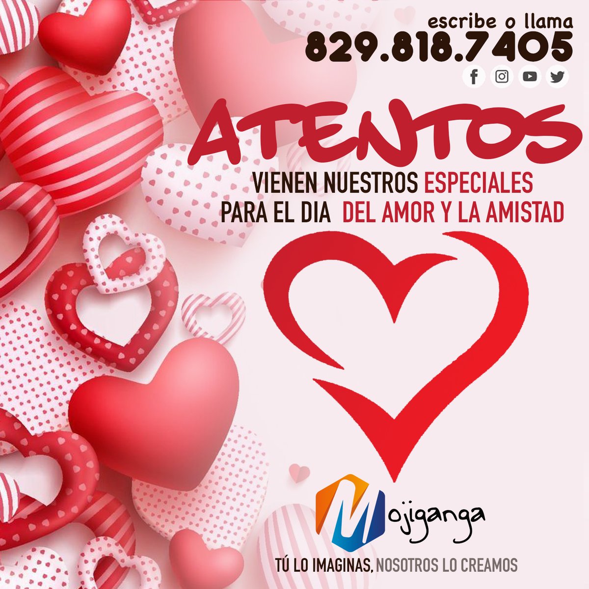 MojigangaDRD's tweet photo. Atentos, ya vienen los especiales con motivos al día del amor y la amistad...
en #mojiganga tu li imaginas, nosotros lo creamos #regalos #personalizados #tazas #gorras https://t.co/tM4alGlkfN