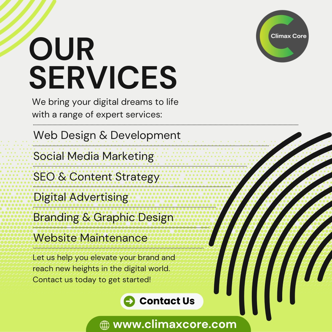 climaxcore's tweet photo. Looking to grow your business online? 🌐 
Climax Core offers top-notch Web Design, SEO, and Social Media solutions tailored to your needs! 🚀
📞 Contact us now: +91 9033167123
🌐 https://t.co/5jI3fKylbV
#OnlineGrowth #MarketingSolutions #INDvENG #Zomato  #DonaldTrump2025 https://t.co/qajIJdKVIE