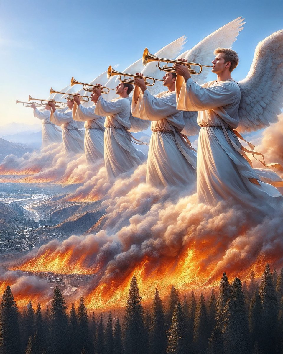 ChristIsComing5's tweet image. The trumpet is about to sound, and great tribulation is coming! If you believe that Jesus will return, Amen!