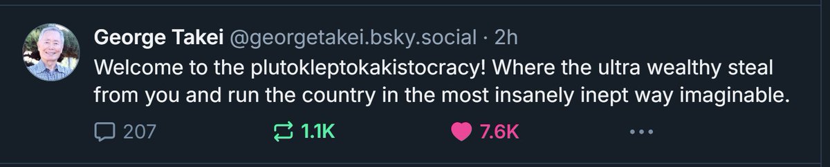 UROCKlive1's tweet photo. @TristanSnell George Takei came up with the best answer I've seen so far. https://t.co/oBnvPmMD2x