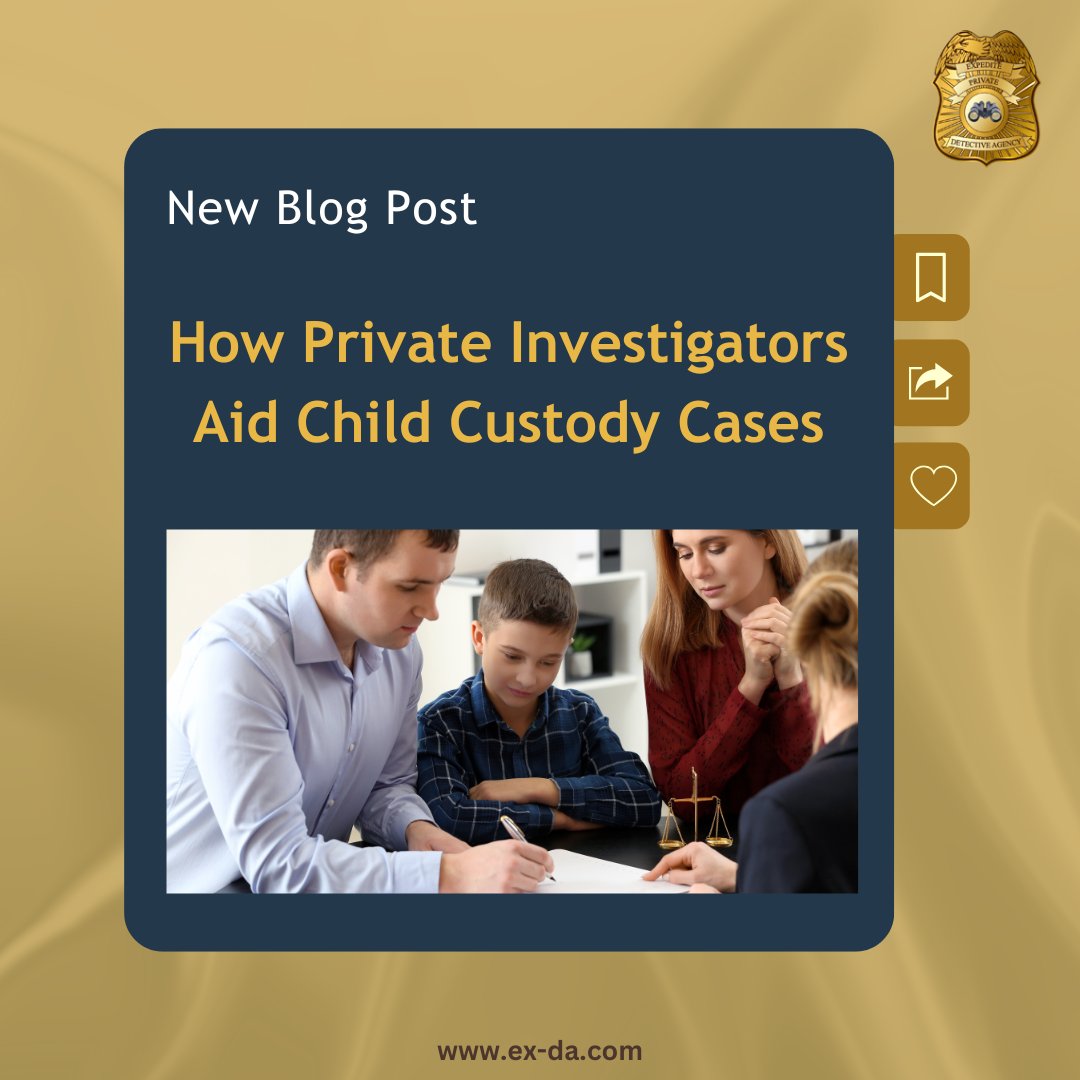 A private investigator can look into the care your child is receiving. We can then provide unbiased evidence of concerns that will stand up in court. You want to put your mind at ease. 

Read the full article here.
ex-da.com/how-private-in…