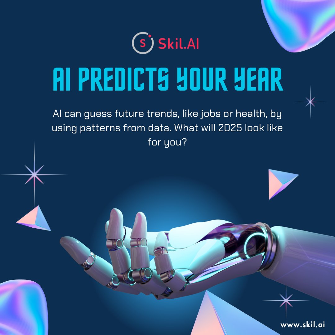 SkilAppBuzz's tweet image. Let AI show you the future 🔮. Ready to plan your best year yet?

skil.ai

#AIForTomorrow #SmartPlanning #FutureTrends #TechForLife #ohio #2025Goals #AIHelpsYou #genai #future