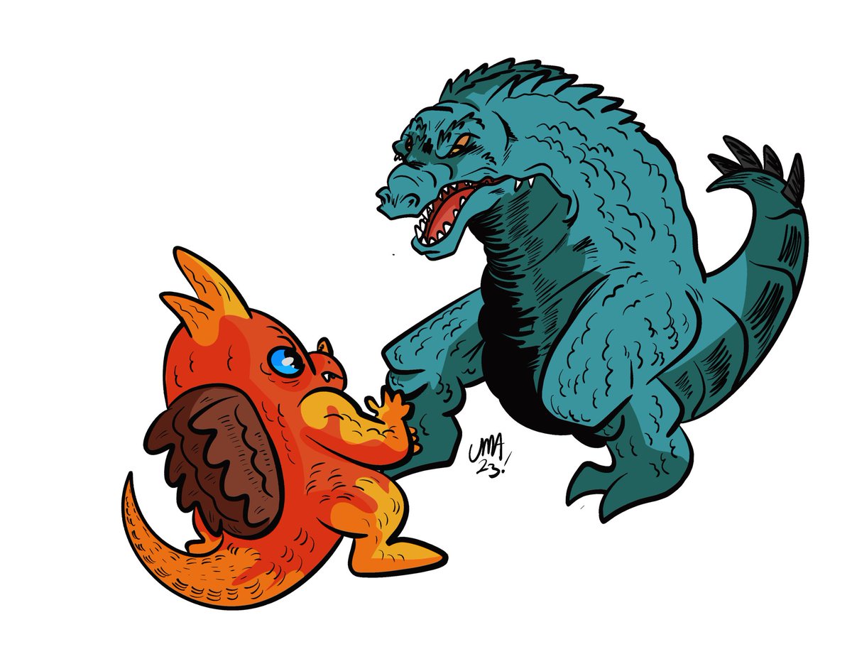 ultra_mellow's tweet image. THE EVOLUTION OF GRANGORGE
Ikoro鈥檚 Main Antagonist. He is a bloodthirsty and ruthless hunter that is always seeking to quell his endless appetite!
#Kaijuartwork #Kaijuart #kaiju