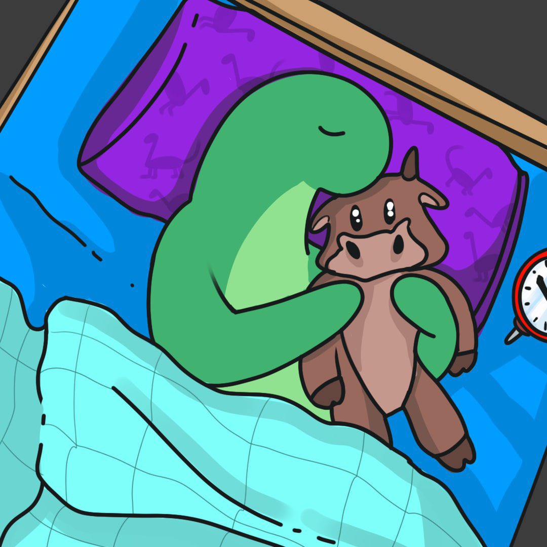 How $DINO holders sleep 😴