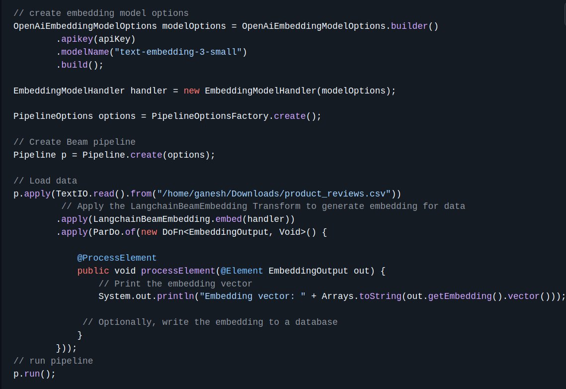 ganxesh's tweet image. Create text embedding in ETL pipelines using langchian-beam : github.com/Ganeshsivakuma…

#etl #langchain #apachebeam