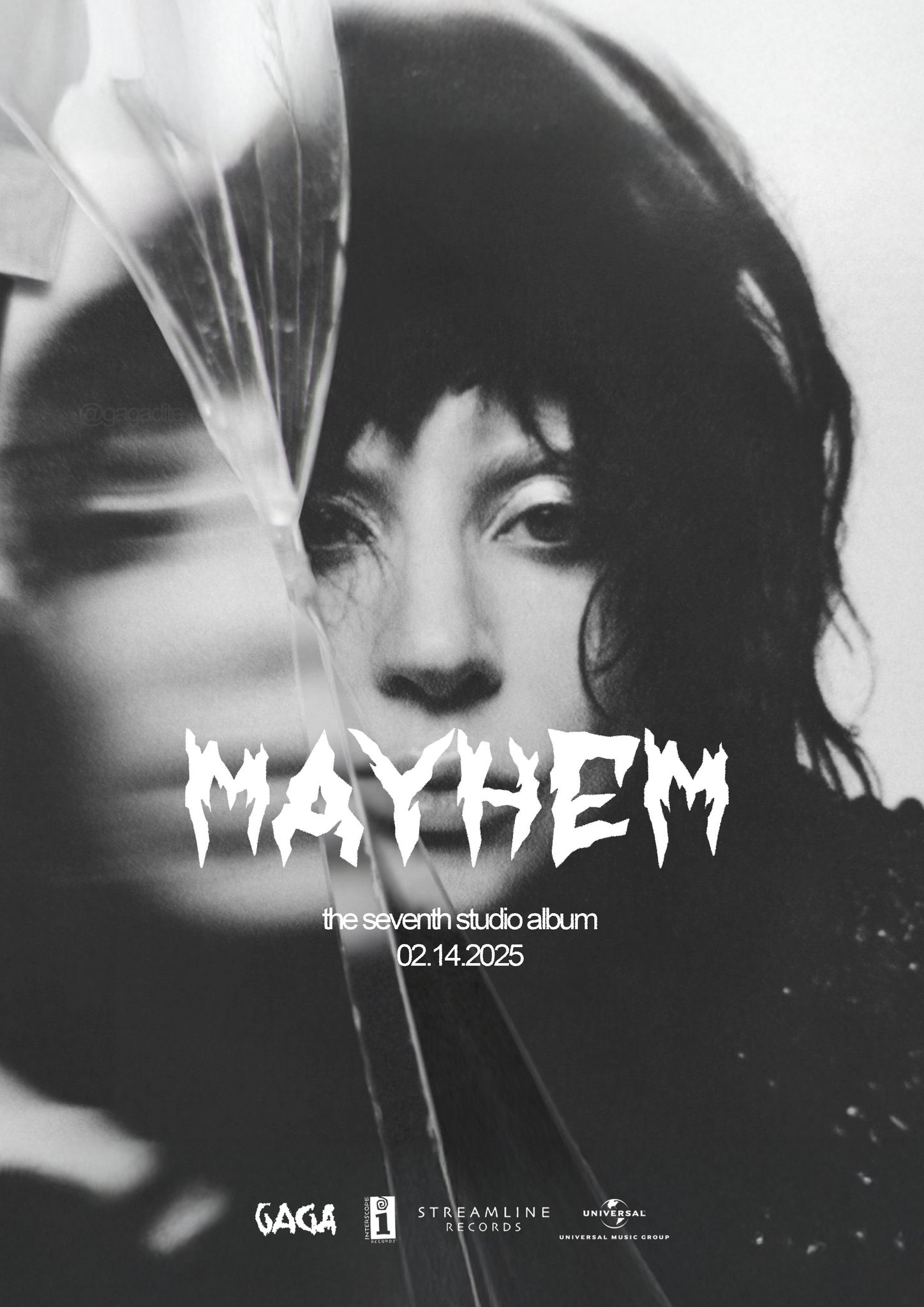LADY GAGA MAYHEM ホワイトビニール ポスター付き Lady Gaga - Mayhem [Vinyl + Promo Logo Poster while supplies