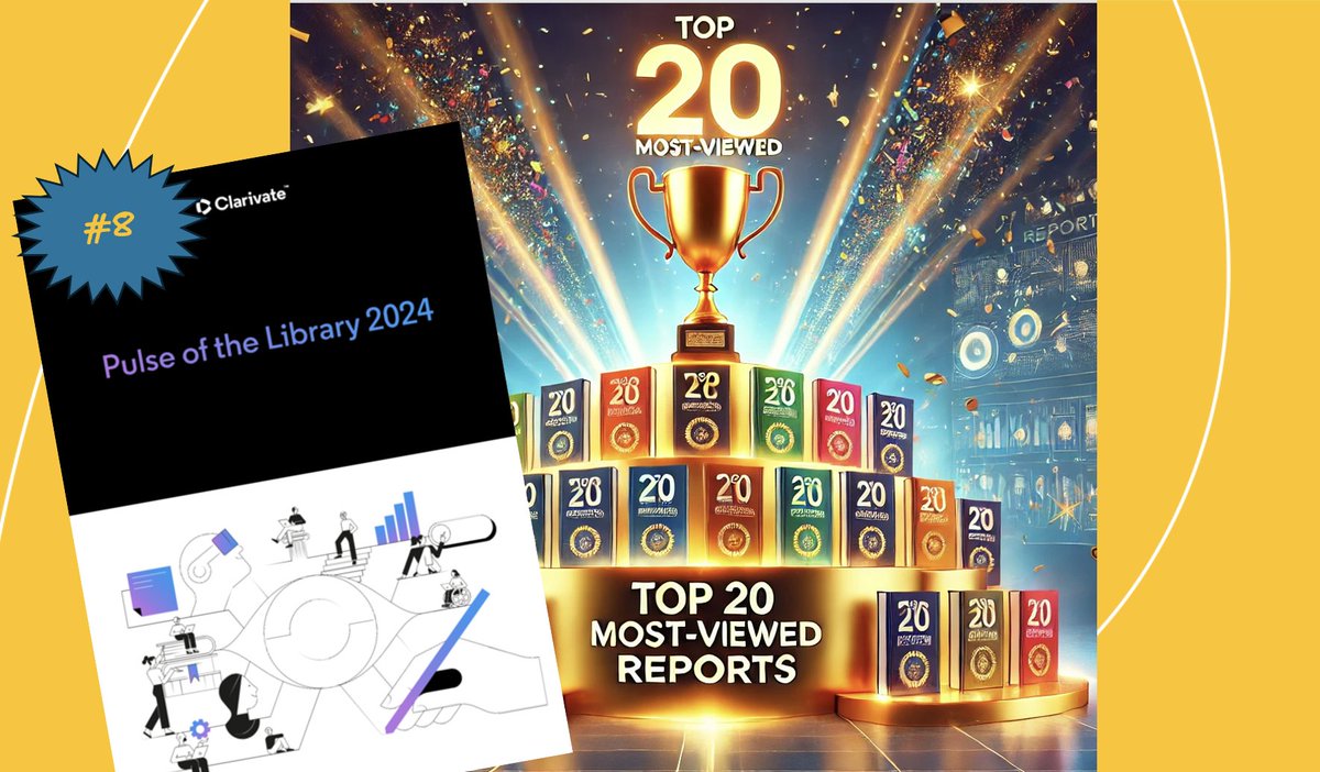 Policy Commons' Top 20 Most-Viewed items of 2024!
# 8 . . . .
Pulse of the Library 2024
from <a href="/ClarivateAG/">Clarivate for Academia & Government</a>
➡️ coilink.org/20.500.12592/4…