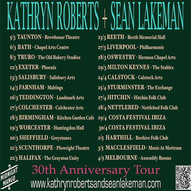 ᴋᴀᴛʜʀʏɴ ʀᴏʙᴇʀᴛs + sᴇᴀɴ ʟᴀᴋᴇᴍᴀɴ (@kathryn_sean) on Twitter photo Are we coming to play near you this spring ?
<a href="/BrewhouseLive/">Taunton Brewhouse</a> <a href="/OldBakeryTruro/">Old Bakery Studios #Truro</a> <a href="/exeter_phoenix/">Exeter Phoenix</a> <a href="/WiltsCreative/">WiltshireCreative</a> <a href="/SalisburyArts/">Salisbury Arts Centre part of Wiltshire Creative</a> <a href="/farnhammaltings/">Farnham Maltings</a> <a href="/LandmarkArts/">Landmark Arts Centre</a> <a href="/ColchesterArts/">ColchesterArtsCentre</a> <a href="/KitchenGarden3/">Kitchen Garden Cafe</a> <a href="/WorcsTheatres/">Worcester Theatres</a> <a href="/HuntingdonHall/">Huntingdon Hall</a> <a href="/TheGreystones/">The Greystones</a> <a href="/TheBathsHall/">Scunthorpe Theatres</a> <a href="/GraystonThe/">Grayston Unity</a> <a href="/liverpoolphil/">Royal Liverpool Philharmonic</a> Are we coming to play near you this spring ?
<a href="/BrewhouseLive/">Taunton Brewhouse</a> <a href="/OldBakeryTruro/">Old Bakery Studios #Truro</a> <a href="/exeter_phoenix/">Exeter Phoenix</a> <a href="/WiltsCreative/">WiltshireCreative</a> <a href="/SalisburyArts/">Salisbury Arts Centre part of Wiltshire Creative</a> <a href="/farnhammaltings/">Farnham Maltings</a> <a href="/LandmarkArts/">Landmark Arts Centre</a> <a href="/ColchesterArts/">ColchesterArtsCentre</a> <a href="/KitchenGarden3/">Kitchen Garden Cafe</a> <a href="/WorcsTheatres/">Worcester Theatres</a> <a href="/HuntingdonHall/">Huntingdon Hall</a> <a href="/TheGreystones/">The Greystones</a> <a href="/TheBathsHall/">Scunthorpe Theatres</a> <a href="/GraystonThe/">Grayston Unity</a> <a href="/liverpoolphil/">Royal Liverpool Philharmonic</a>