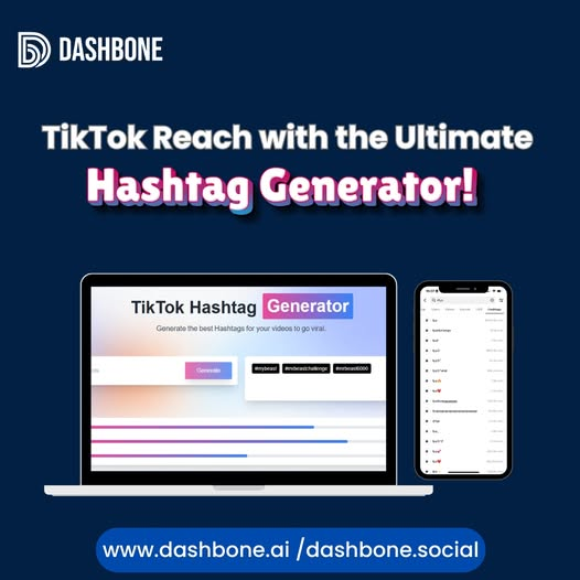 DashBone1's tweet image. 𝑩𝒐𝒐𝒔𝒕 𝒀𝒐𝒖𝒓 𝑻𝒊𝒌𝑻𝒐𝒌 𝑹𝒆𝒂𝒄𝒉 𝒘𝒊𝒕𝒉 𝑫𝒂𝒔𝒉𝒃𝒐𝒏𝒆'𝒔 𝑯𝒂𝒔𝒉𝒕𝒂𝒈 𝑮𝒆𝒏𝒆𝒓𝒂𝒕𝒐𝒓!
It’s fast, smart, and super easy to use
𝑽𝒊𝒔𝒊𝒕: dashbone.ai/dashbone.social
#TikTokGrowth #HashtagGenerator #SocialMediaSuccess #GoViral #Dashbone