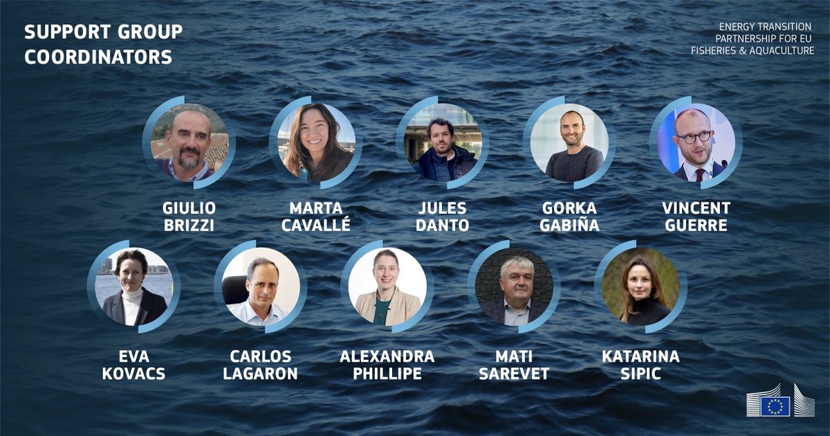 EU Maritime & Fish (@eu_mare) on Twitter photo Exciting news from the Energy Transition Partnership! 
Support Group Coordinators are now onboard to lead efforts in aquaculture & fisheries energy transition on innovation, knowledge gaps, technology, skills and finance. 
Meet the coordinators: europa.eu/!mc8xWK Exciting news from the Energy Transition Partnership! 
Support Group Coordinators are now onboard to lead efforts in aquaculture & fisheries energy transition on innovation, knowledge gaps, technology, skills and finance. 
Meet the coordinators: europa.eu/!mc8xWK