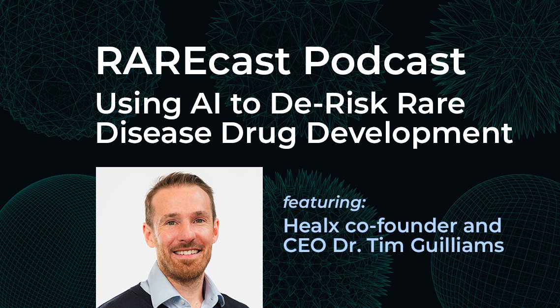 Our CEO @TimGuillams sat down with the <a href="/GlobalGenes/">Global Genes</a> RARECast podcast team to discuss the unique ways Healx is harnessing #AI to develop treatments for #rarediseases, starting with neurofibromatosis type 1 (#NF1). Listen now for more on Healx’s origins, our progress to date, and