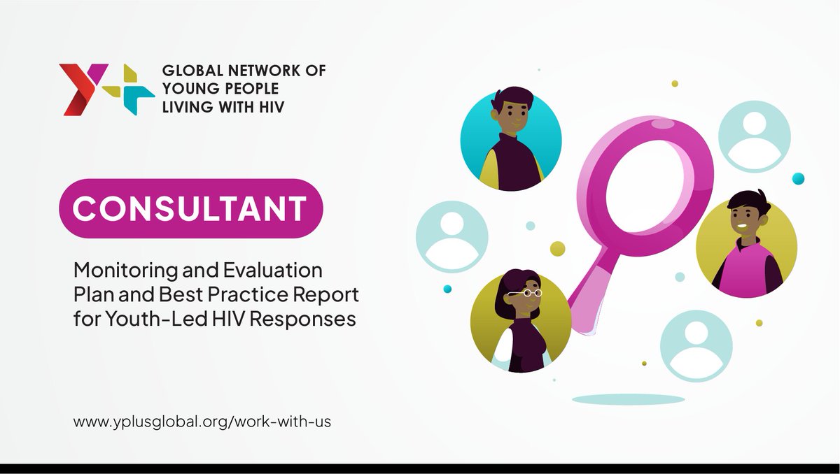 📢 Consultancy alert! Y+ Global is seeking a consultant to develop a Monitoring &amp; Evaluation (M&amp;E) plan and best practice report on youth-led responses to #HIV. 🌍💡 The deadline to apply is Wednesday, 5 February 2025. 

For more information 👉🏼 yplusglobal.org/work-with-us-m…