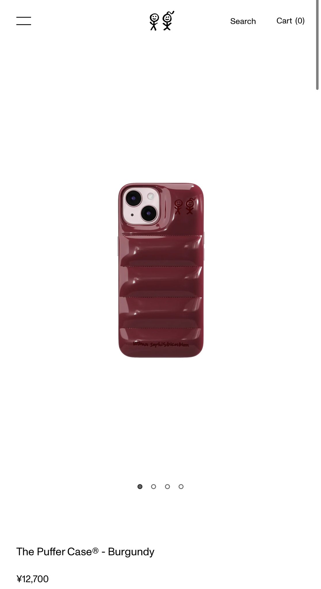 urban sophistication バーガンディ iPhoneケース