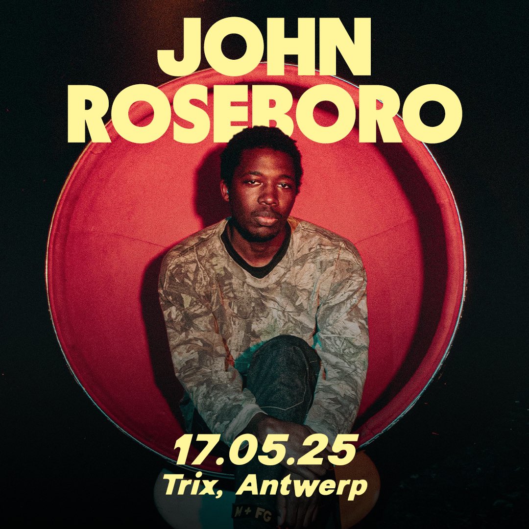 NIEUW - De muziek van John Roseboro is een unieke mix van jazz, indie en klassieke invloeden, maar tegelijk nostalgisch en eigentijds. Kom hem op zaterdag 17 mei ontdekken in onze Trix Bar.

/ TICKETS zijn meteen te koop via tinyurl.com/JohnRoseboro-T…
