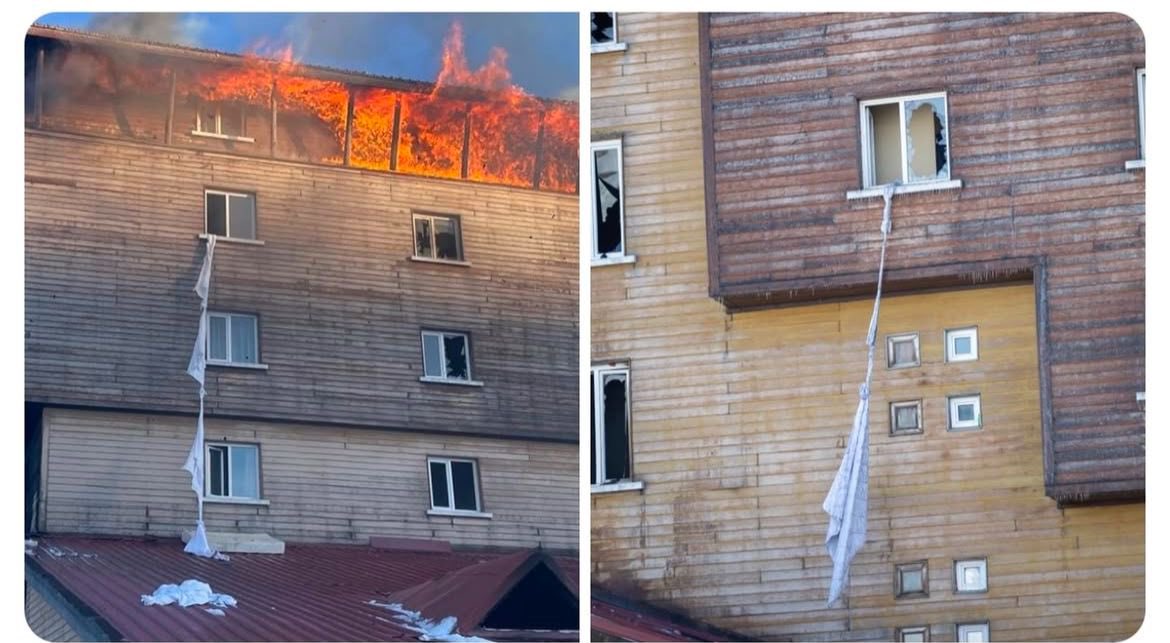 Ahşapla kaplı ve yangın merdiveni olmayan bir otele ruhsatı verse verse kim verir? Tabiki Akp iktidarının kültür ve turizm bakanlığı!! 

Sorumluluk alan olur mu?
Tabiki olmaz!
En kötü ihtimalle "yangın şehitlerimiz" diye geçiştirip giderler...

#Bolu #yangın