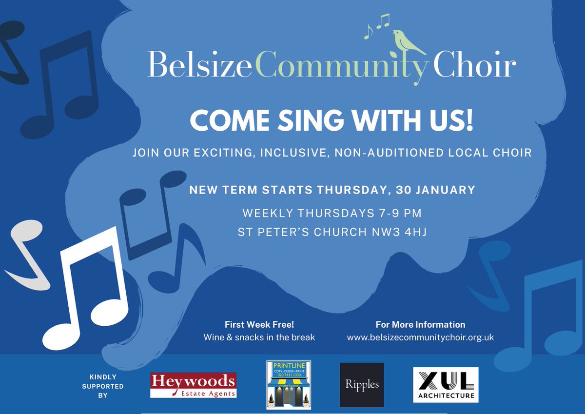 Come join us for the upcoming term! Everyone is welcome 🎶