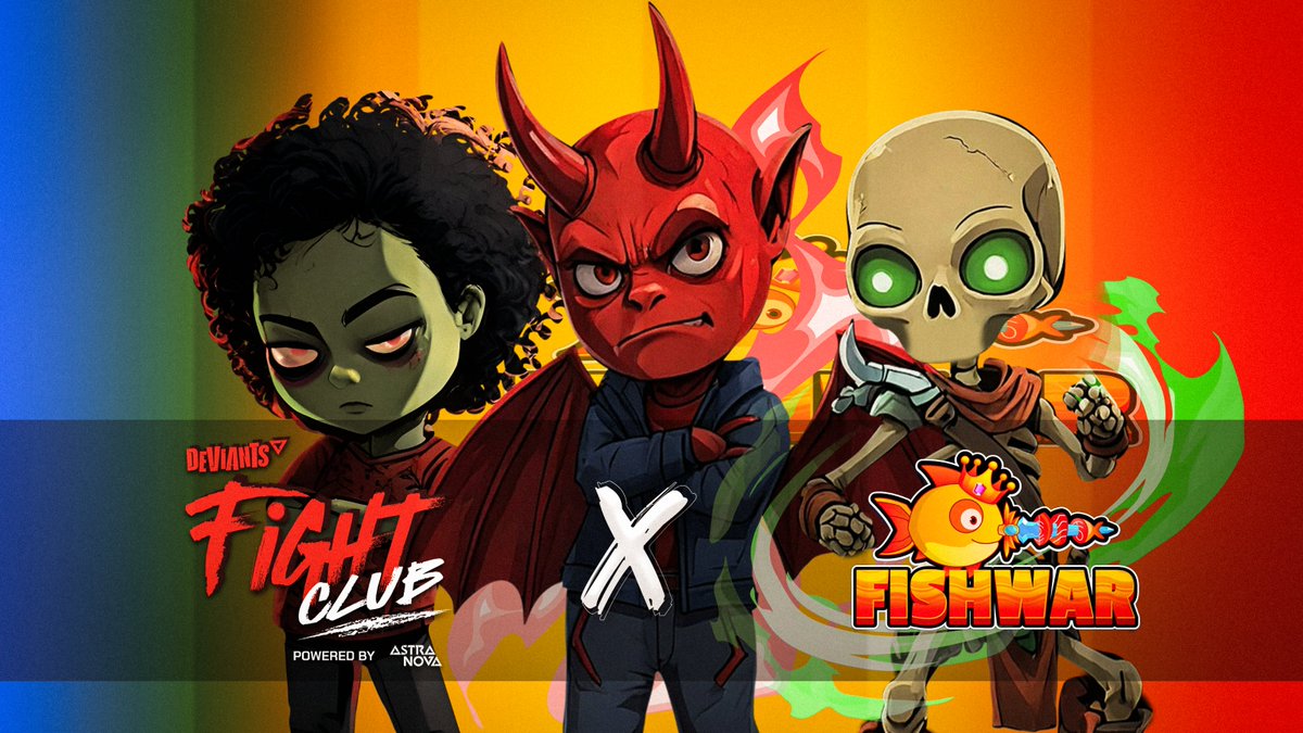 TheDeviantsNFT's tweet image. Deviants 🤝 FishWar
Get ready to dive into something exciting! 🐟💥 We’re teaming up with @FishWarOfficial for an epic partnership that’s sure to make a splash! 🌊
FishWar is an AI-powered game where players engage in strategic battles to earn rewards. Together, we're stirring…