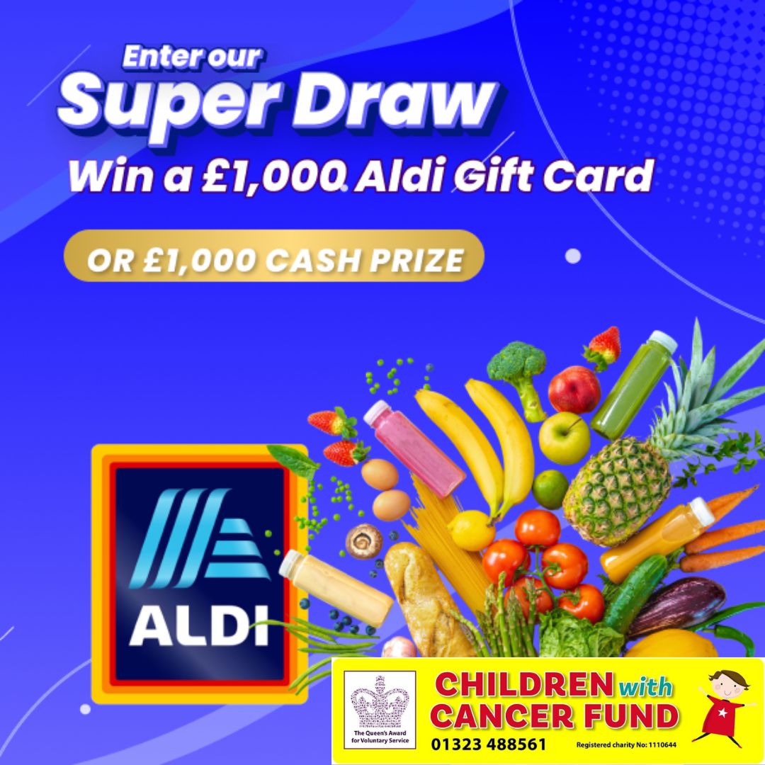 Children With Cancer Fund (@cwcfpolegate) on Twitter photo Play the Wealden or Eastbourne Local Lotteries to be in with the chance of winning a £1000 Aldi gift card 🛒 Get your £1 tickets by the 25th January and support us 💛
Play Wealden Lottery here ➡️ wealdencommunitylottery.co.uk/support/childr…
Play Eastbourne Lottery here ➡️ eastbournelocallottery.co.uk/support/childr… Play the Wealden or Eastbourne Local Lotteries to be in with the chance of winning a £1000 Aldi gift card 🛒 Get your £1 tickets by the 25th January and support us 💛
Play Wealden Lottery here ➡️ wealdencommunitylottery.co.uk/support/childr…
Play Eastbourne Lottery here ➡️ eastbournelocallottery.co.uk/support/childr…