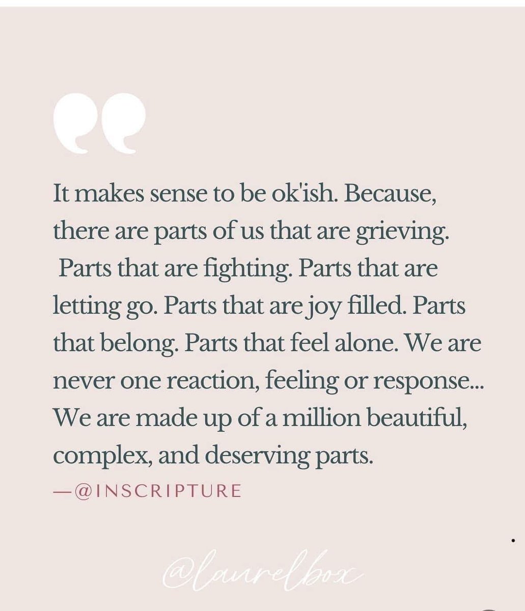 RhiaCrewe's tweet image. 💜 In my case many many parts! 
Where would I be without dissociation? Thank you my inners 🌈Crewe x 💜
#grief #partsofme #dissociation #autopilot #shock #copingskills