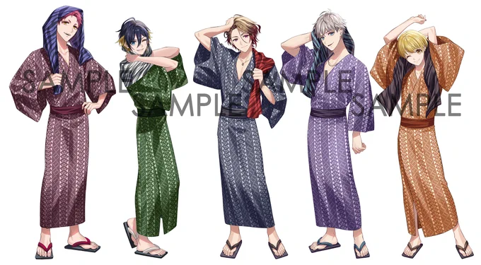HoneyWorks×極楽湯コラボ立ち絵(2/2) 