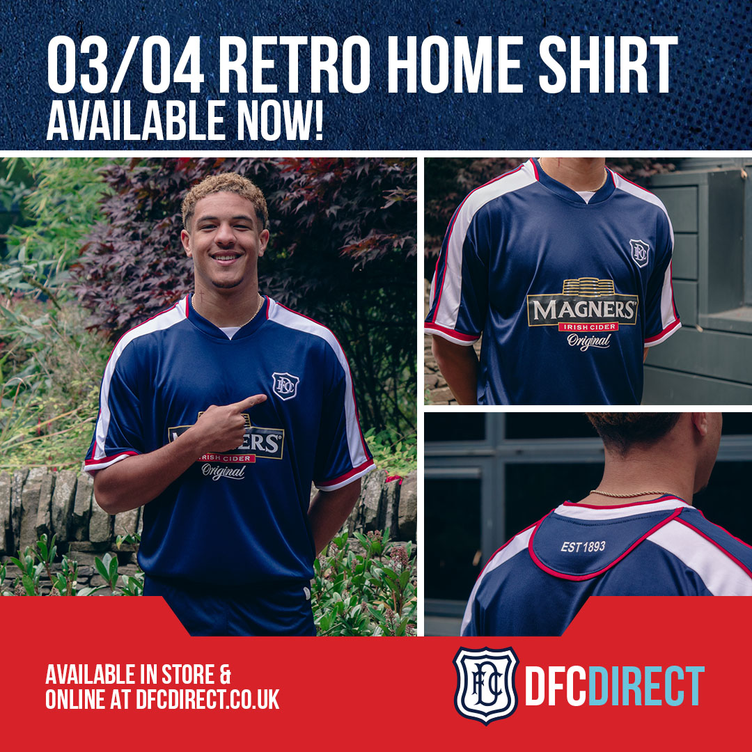 🎉 What a win! Celebrate it with the 03/04 retro home shirt, a timeless classic for every fan. 

🛍️ Shop now: dfcdirect.co.uk/products/dfc-0… 

Wear the legacy. Be part of the story. 🙌

#Dundee1893 #thedee #dundeedirect