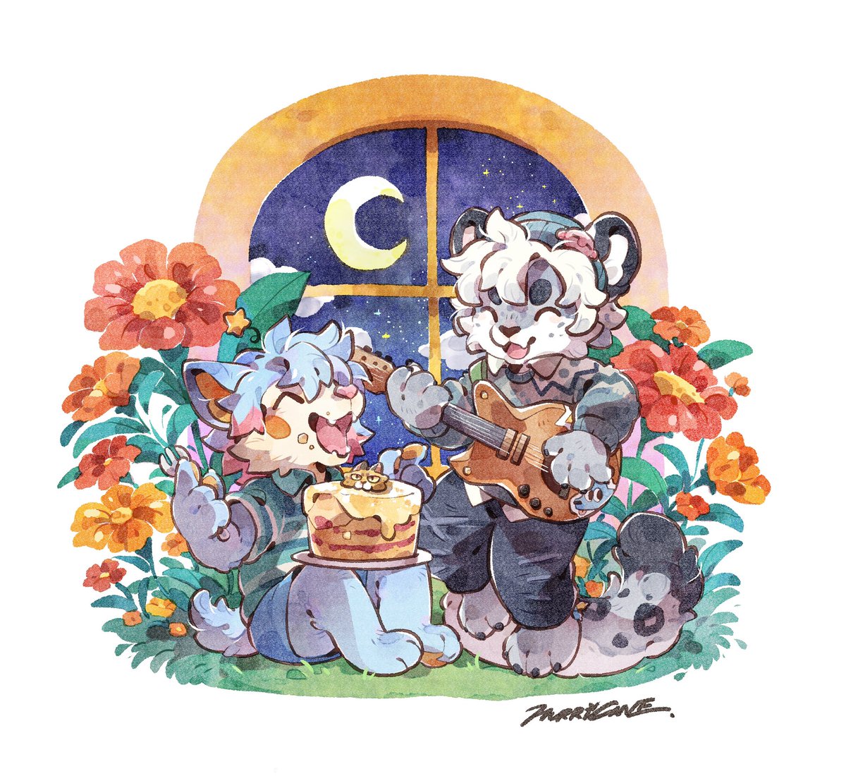 🍰🐱🎸✨
#commission