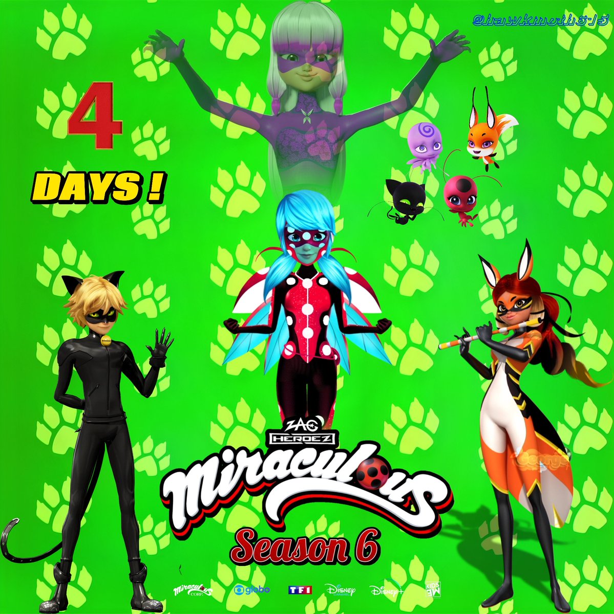 ShadowMoth33's tweet image. Miraculous Season 6 (4 DAYS)